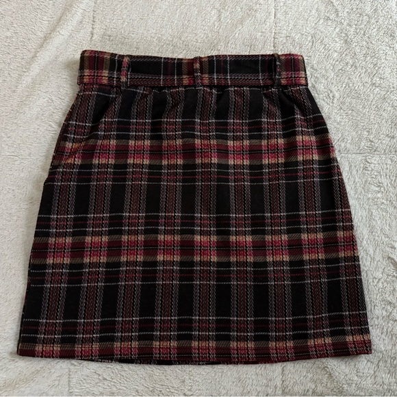 Originality Plaid Skirt with Belt and Pockets Size Medium Made in USA - Picture 5 of 5